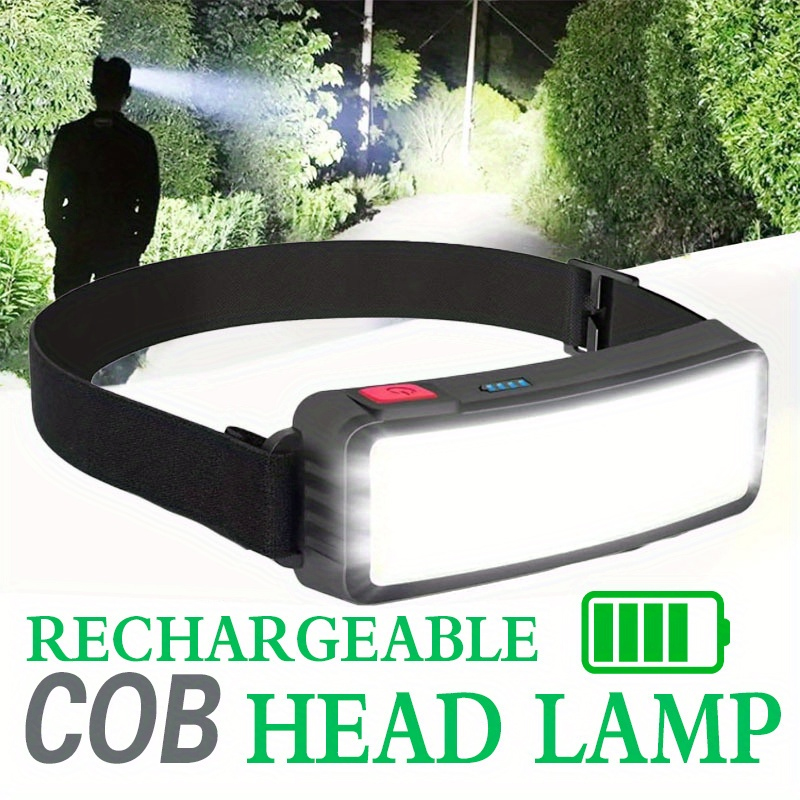 Outdoor Power Head - 강력한 COB LED 헤드램프 Type-c 충전식