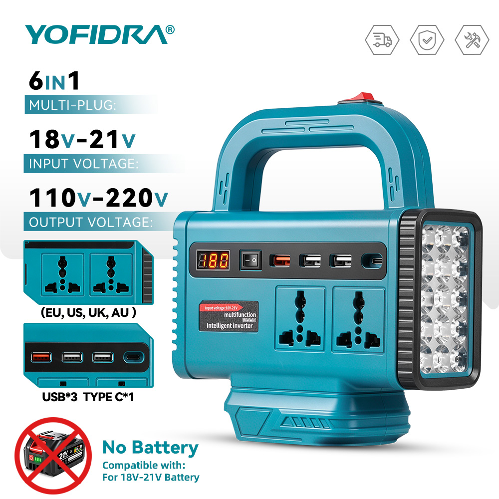 Outdoor Power Inc - 요피드라 220V 휴대용 파워 인버터 야외