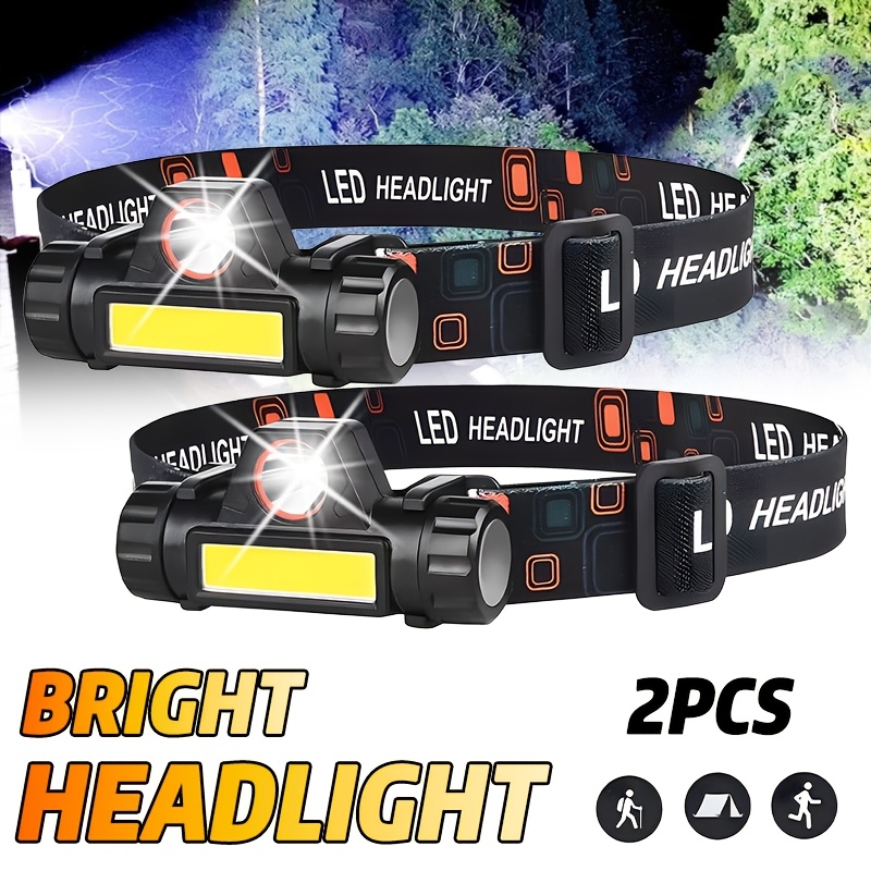 Outdoor Power Head - 충전식 COB LED USB 헤드램프 강력한