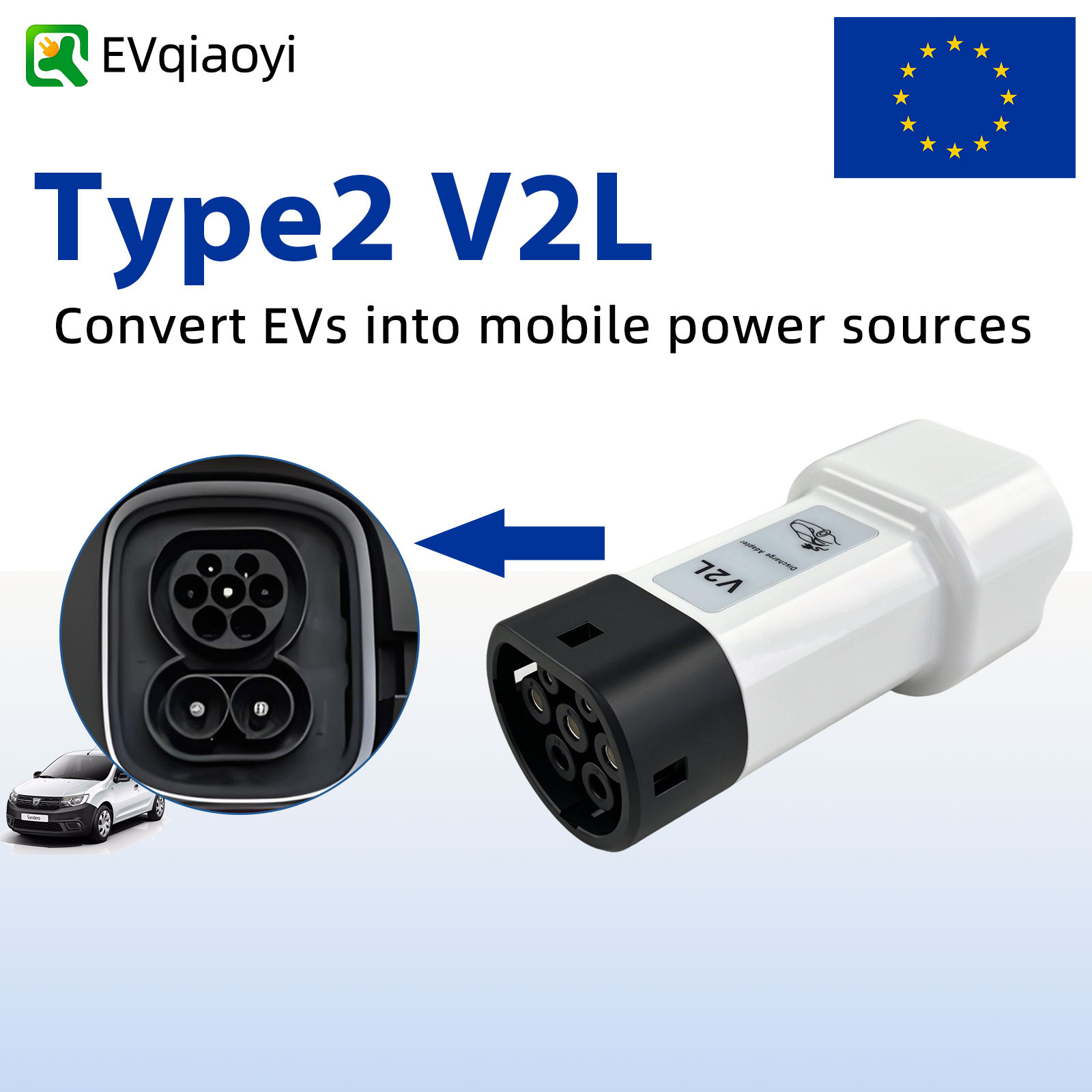 EVqiaoyi 16A 타입2 V2L 방전 플러그, 비 - Outdoor Power Inc 리뷰 및 가격