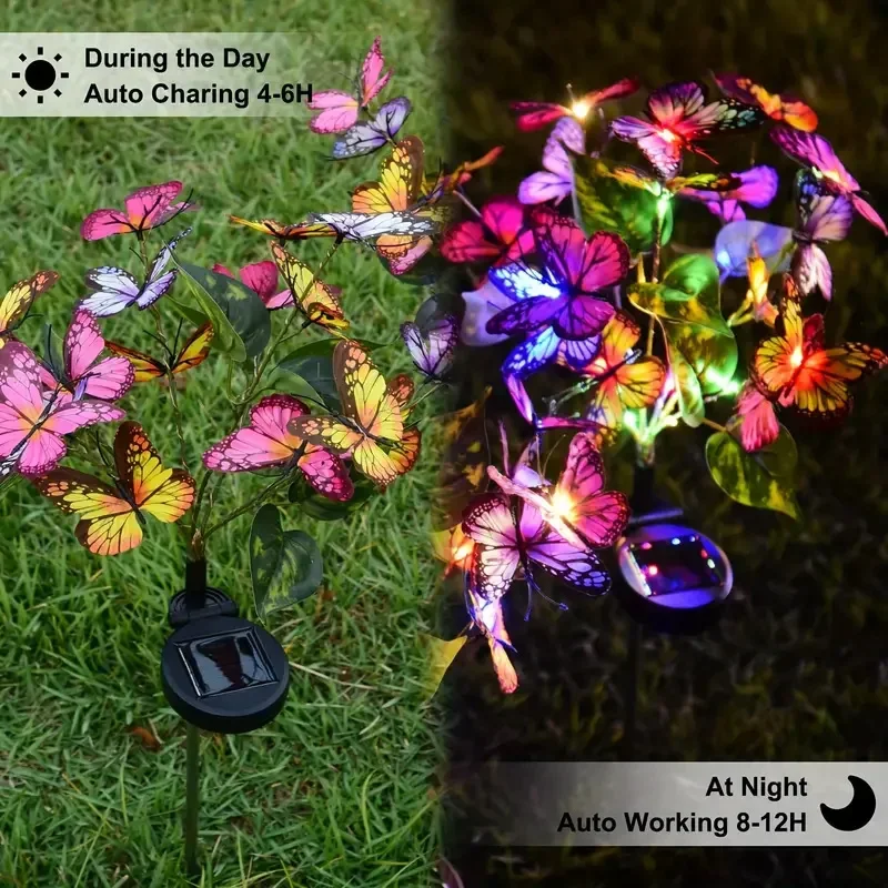 태양 LED 나비 정원 조명 마당 파티오 축제 크리스마 - Outdoor Power Outlet Solar 리뷰 및 가격