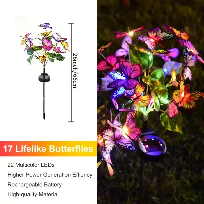 태양 LED 나비 정원 조명 마당 파티오 축제 크리스마 - Outdoor Power Outlet Solar 리뷰 및 가격