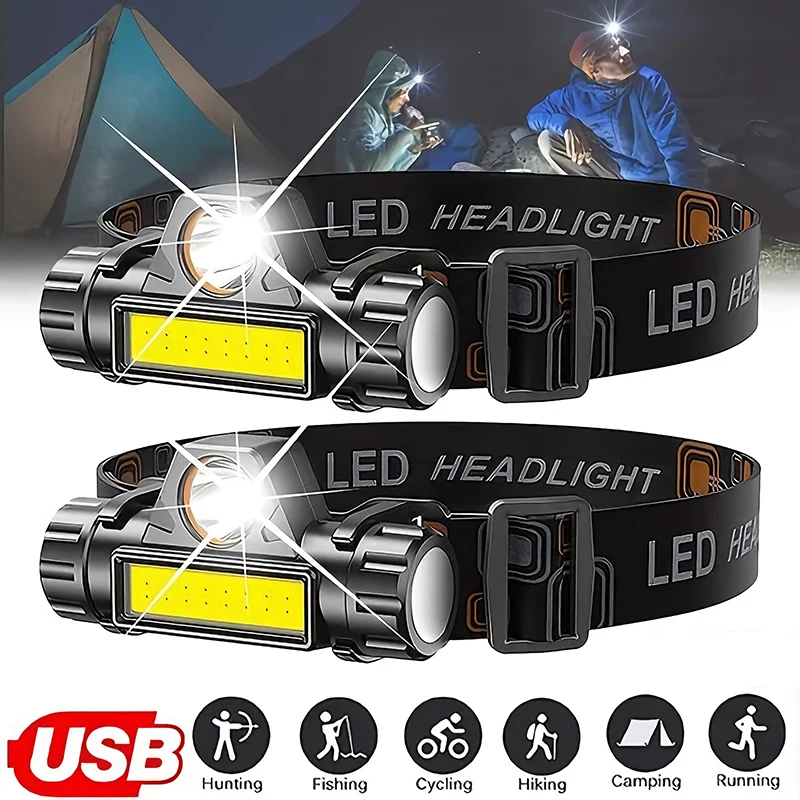 충전식 COB LED USB 헤드램프 강력한 자석 강력 - Outdoor Power Head 리뷰 및 가격