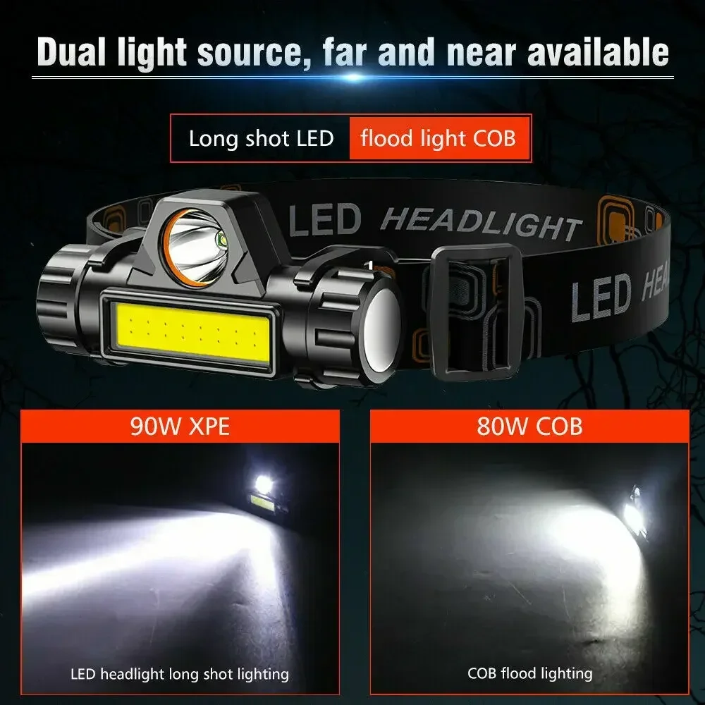 충전식 COB LED USB 헤드램프 강력한 자석 강력 - Outdoor Power Head 리뷰 및 가격