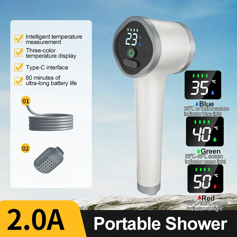 야외 정원 무선 샤워 배터리 구동 충전식 휴대용 샤워  - Outdoor Power Head 리뷰 및 가격