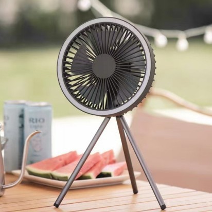 휴대용 캠핑 선풍기 LED 조명 삼각대 스탠드 포함 텐 - Outdoor Power Point 리뷰 및 가격