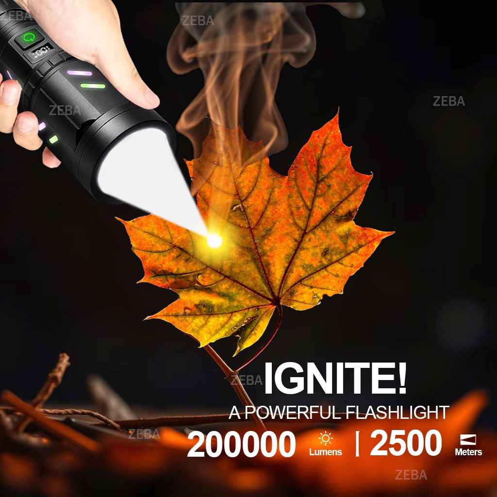 100000 LM 군사 전술 Firestarter 손전 - Outdoor Power For Lights 리뷰 및 가격