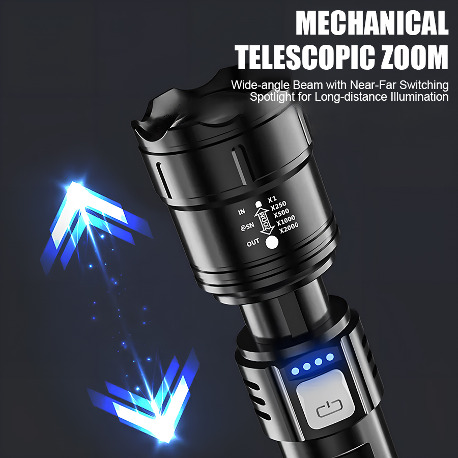 고출력 P50 LED 손전등 USB 충전식 줌 핸드헬드 - Outdoor Power For Lights 리뷰 및 가격
