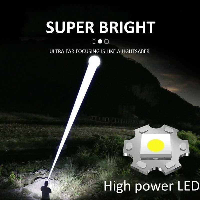 900000LM 강력한 LED 손전등 Type-c 충전 - Outdoor Power Inc 리뷰 및 가격