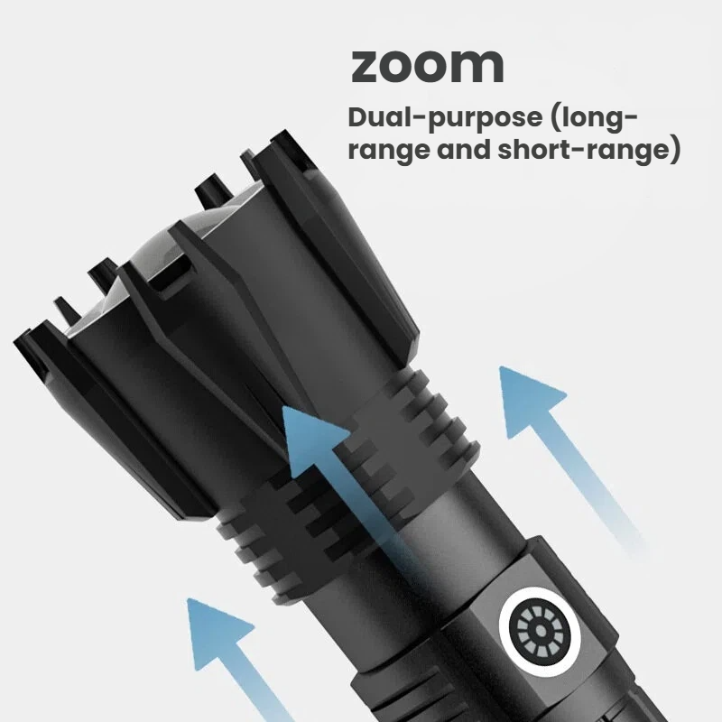 고출력 P90 LED 손전등 TYPE-C 충전식 줌 스 - Outdoor Power Inc 리뷰 및 가격