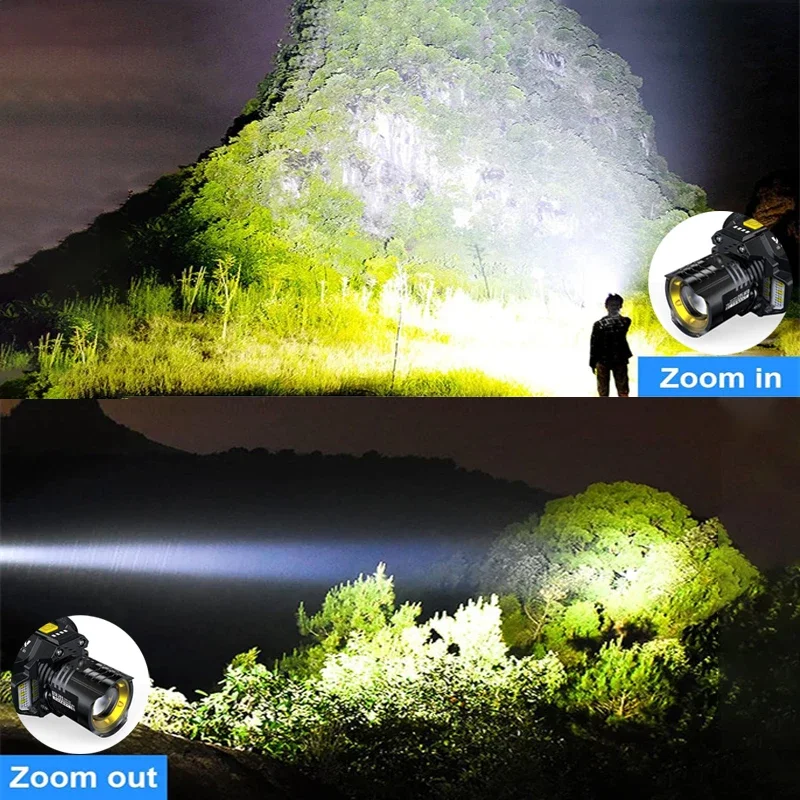 충전식 강력 LED 헤드램프, 텔레스코픽 줌 가능 센서 - Outdoor Power Head 리뷰 및 가격