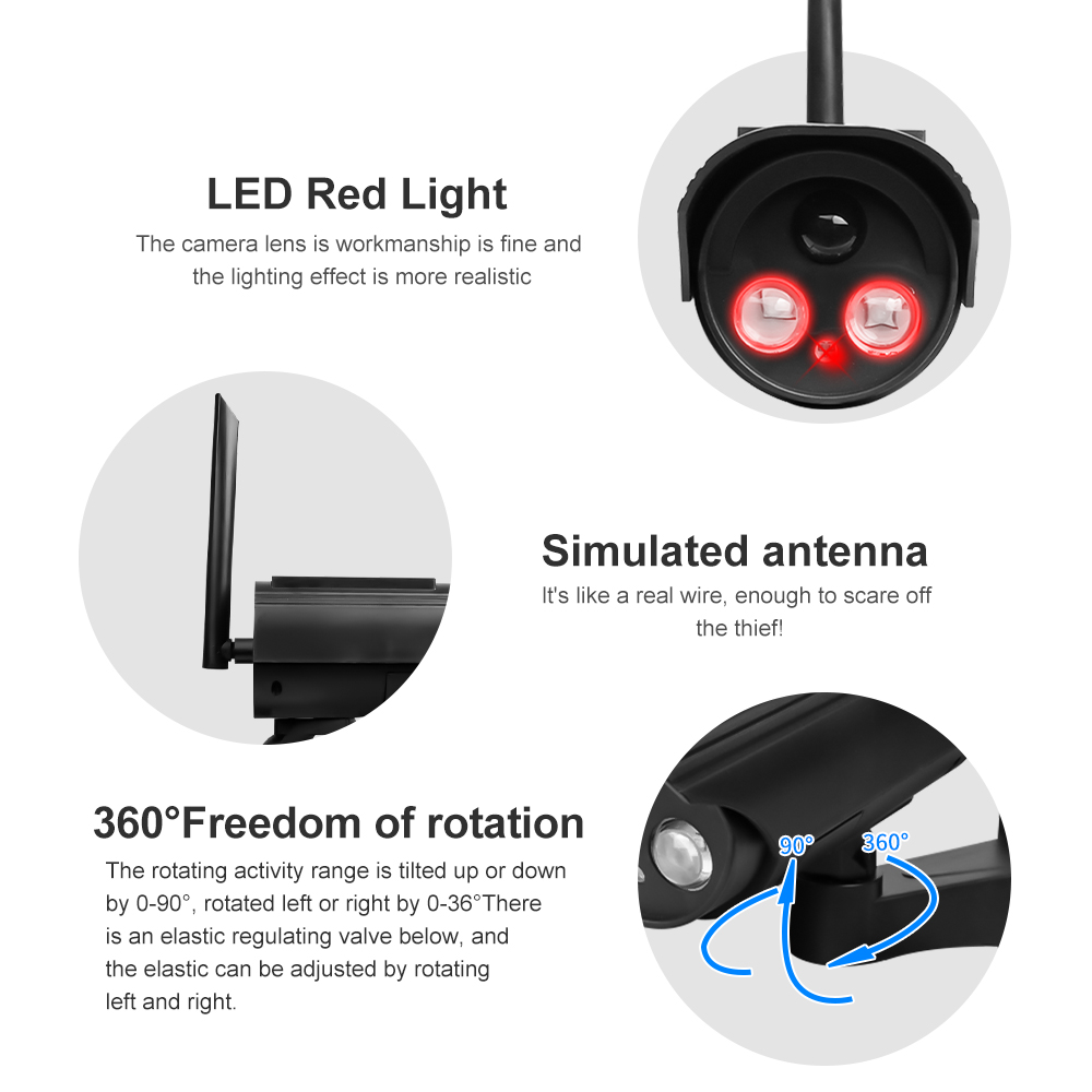 야외 태양 시뮬레이션 카메라 방수 더미 카메라 홈 안전 - Outdoor Power Outlet Solar 리뷰 및 가격