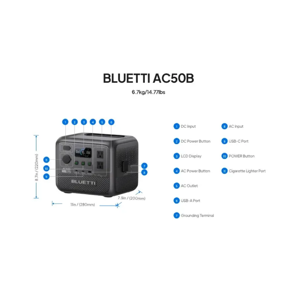 블루에티 AC50B 휴대용 파워스테이션 700W 448 - Outdoor Powerwall 리뷰 및 가격