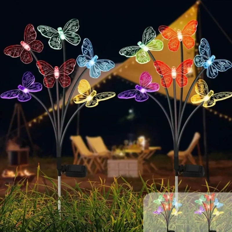 태양광 나비 조명, 방수 LED 정원 장식등 (야외 잔 - Outdoor Power For Lights 리뷰 및 가격