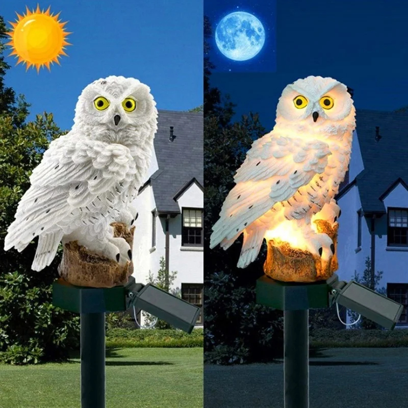 태양광 올빼미 조각상 정원등 LED 방수 야외 장식 ( - Outdoor Power Outlet Solar 리뷰 및 가격