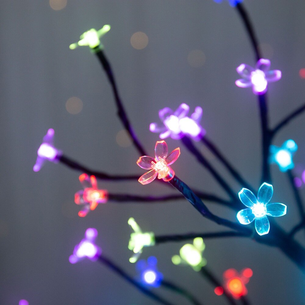 1/2PC 20LED 벚꽃 나무 가지 조명 실내외 홈  - Outdoor Power For Lights 리뷰 및 가격