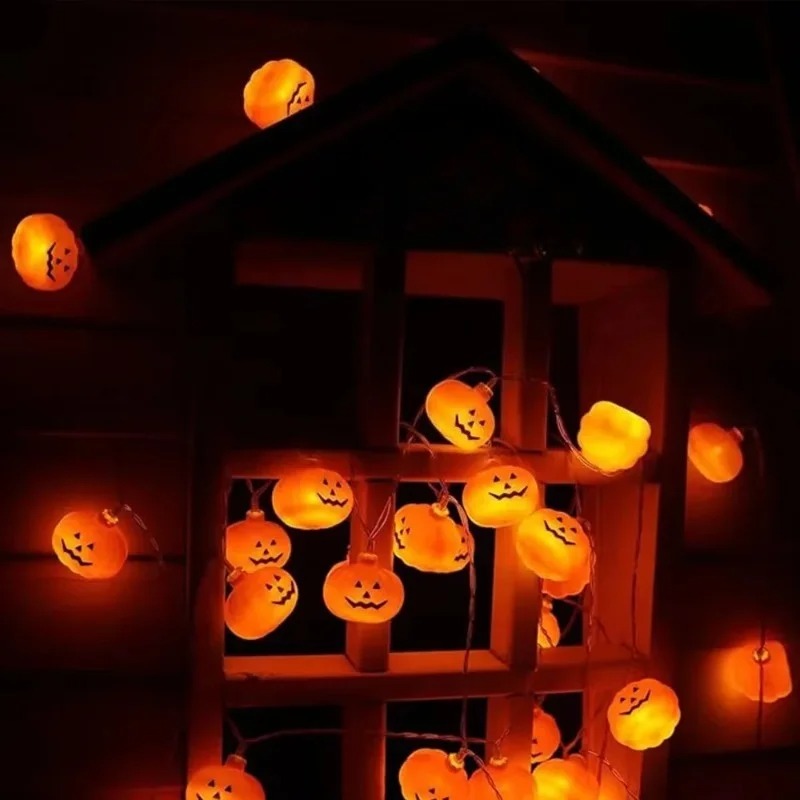 배터리로 작동되는 할로윈 호박 스트링 조명 20LED, - Outdoor Power For Lights 리뷰 및 가격