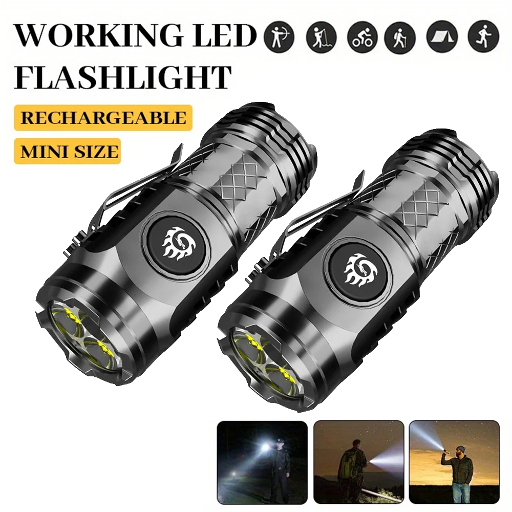 고강도 파워 LED 손전등 내장 배터리 타입-C 충전식 - Outdoor Power Inc 리뷰 및 가격