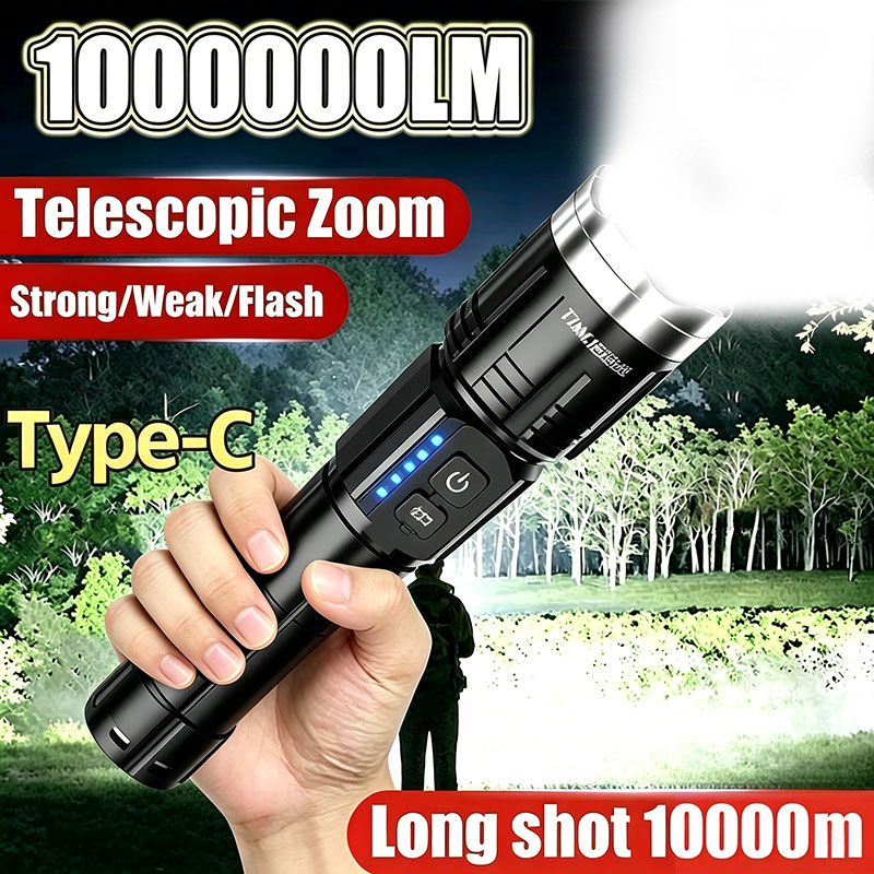 고출력 LED 손전등 강력한 TYPE-C 충전식 COB - Outdoor Power Inc 리뷰 및 가격