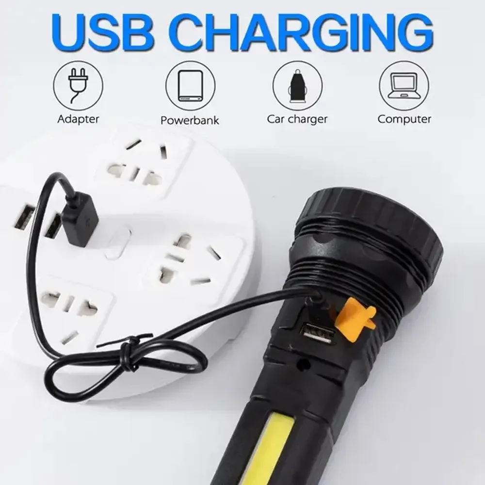 1PC 다기능 태양열 LED 손전등 야외 장거리 토치  - Outdoor Power For Lights 리뷰 및 가격