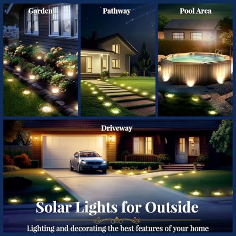 태양광 지상등 태양광 조명 야외 방수 8 LED 태양열 - Outdoor Power For Lights 리뷰 및 가격