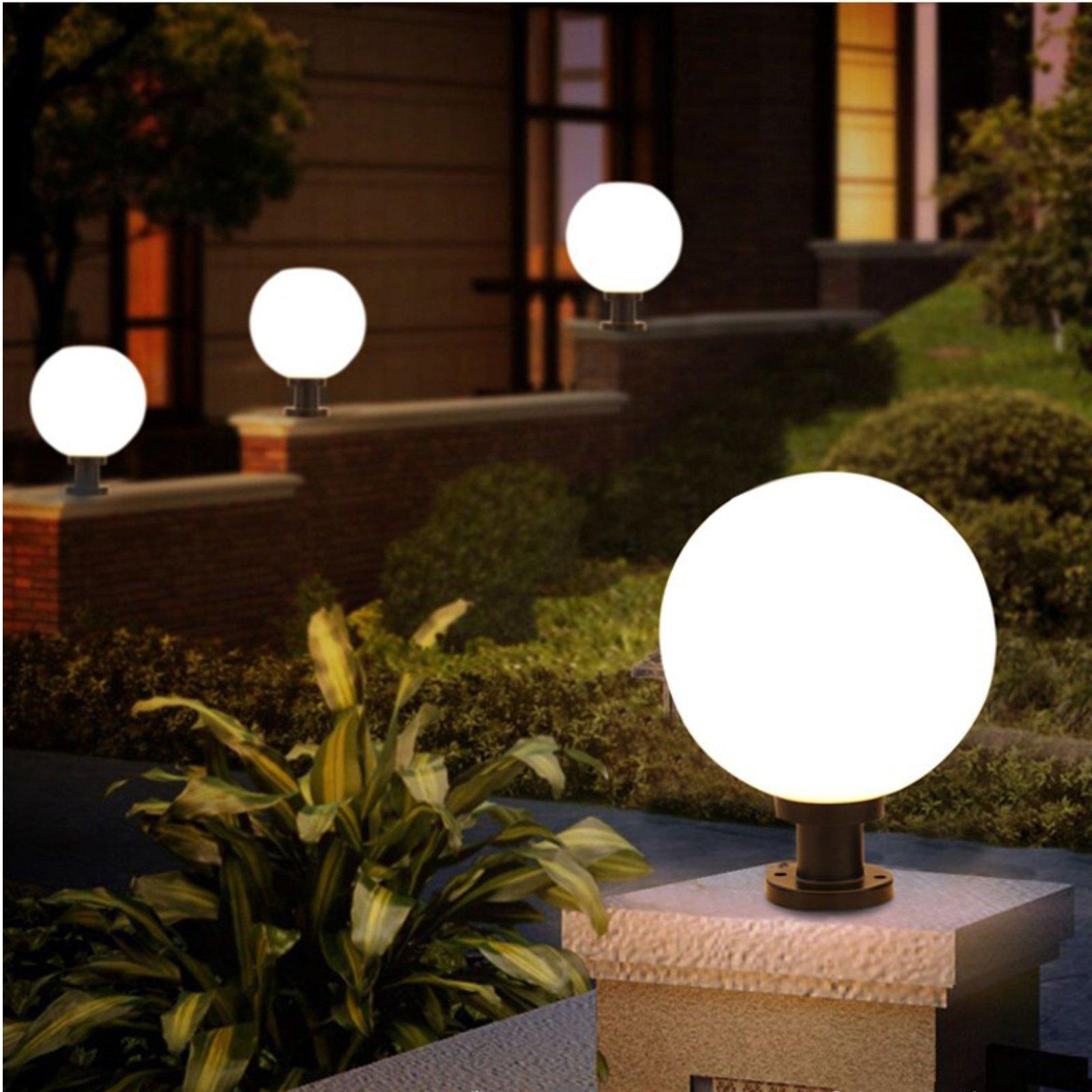 황혼부터 새벽까지 야외 조명 램프 구형 태양광 기둥 램 - Outdoor Power For Lights 리뷰 및 가격